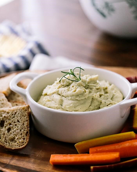 Garlic Rosemary White Bean Dip